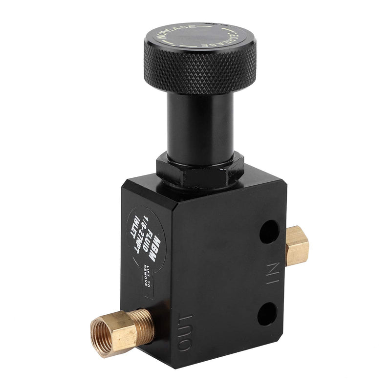 Brake Proportioning Valve, Aluminium Alloy Universal Brake Proportional Valve Adjustable In Line Disc Drum Brakes 150PSI‑1200PSI Pressure Range, Universal Fit For Car Modification