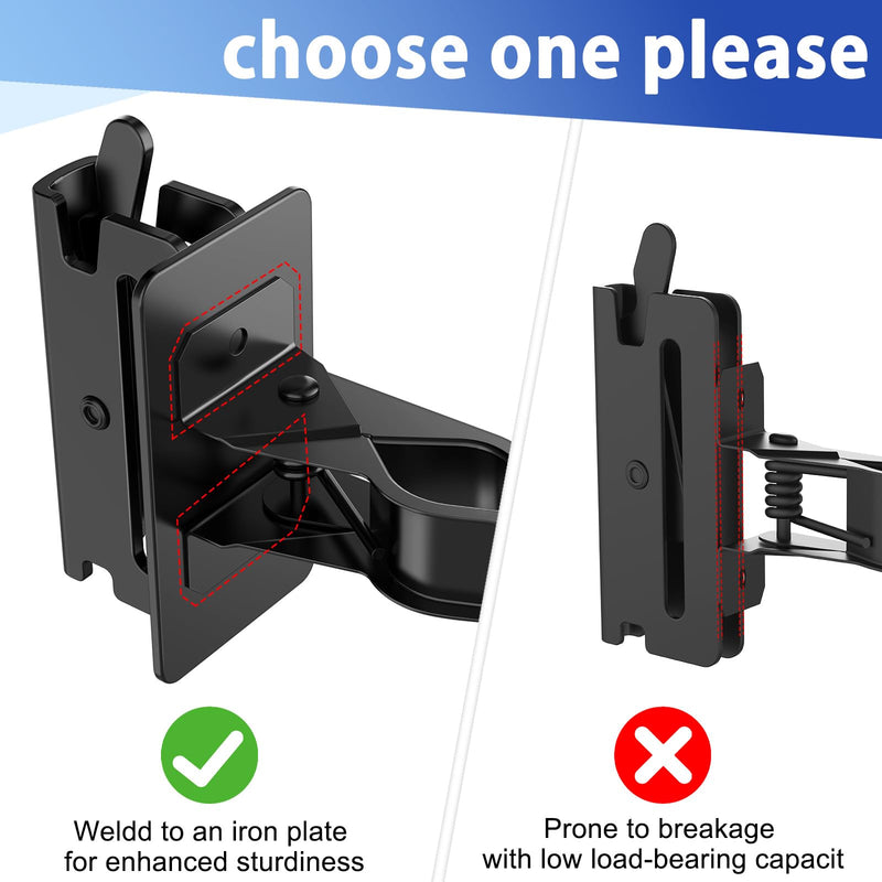 6pcs E-Track Tool Holders Tool Stabilizer for E-Track Enclosed Trailer Keep Rakes, Shovels, Broom E Track Tool Holder Hanger for E-Track Accessories Enclosed Trailer Accessories Black 6pcs E-Track Tool for Black
