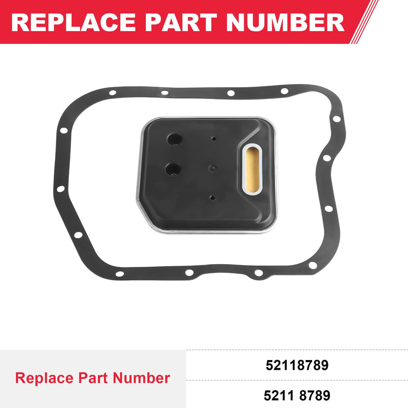 Automatic Transmission Filter Gasket Kit Fit for Dodge Jeep 42RE 44RE 46RE 47RE 48RE - Grand Cherokee Dakota Durango Ram 1500 2500 3500 Replaces# 52118789