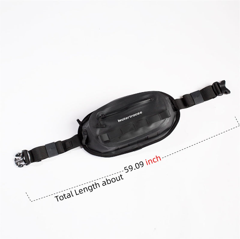 Waterproof Fanny Pack, Sealed Waterproof Zipper Waist Bag, 3L, for Drifting, Snorkeling, Boating, Kayaking, and Swimming,SUP,Water sports (Black) Black