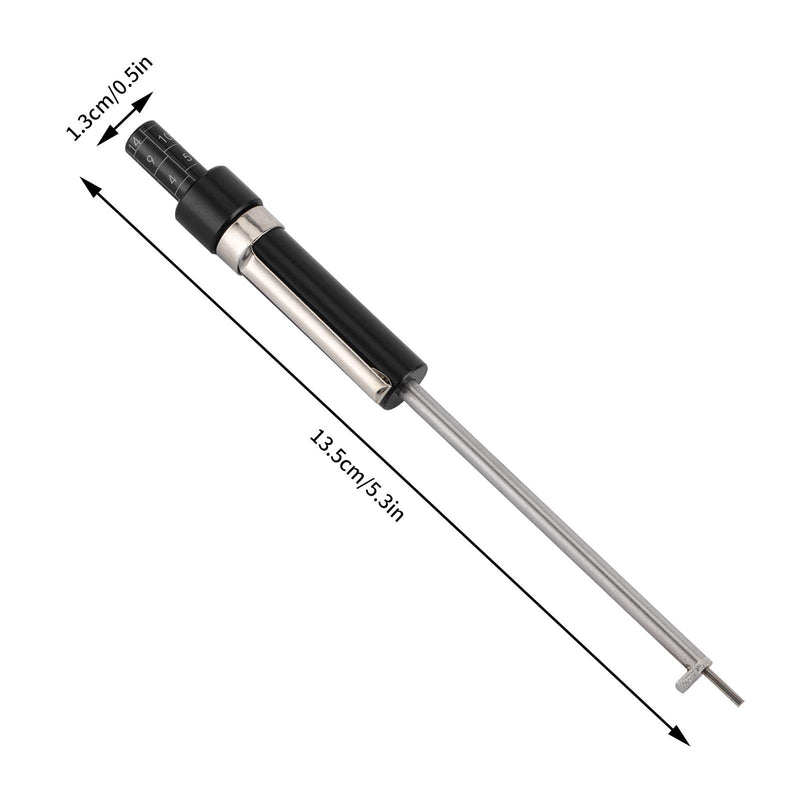 Brake Pad Measuring Tool, Brake Pad Thickness Gauge with Scale Brake Pad Gauge Brake Pad Tester for Internal External Brake Pads Measuring