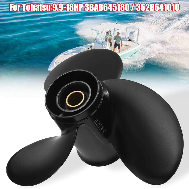 Mercury Propeller 9 1/4x9 for Outboard Engine 9.9-20HP 14 Tooth 48-897750A11 /Boat Outboard Propeller for Tohatsu Engine 9.9HP 15HP 18HP 9.25x9