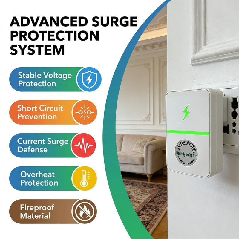6Pack Stopwatt SmartPlug Device, Stop Watt Device Plug-in for Home & Office US Plug 90V-250V 30KW