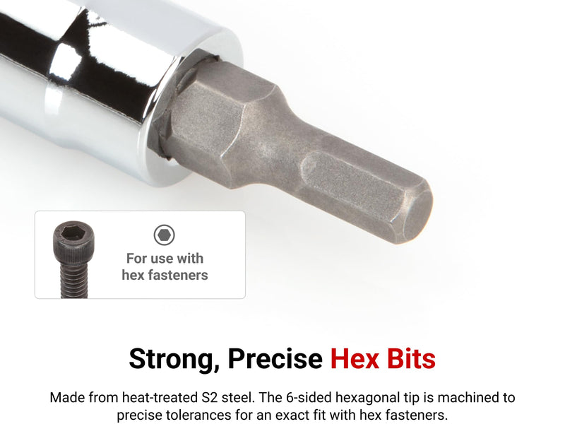 TEKTON Hex Bit Socket Set, 11-Piece | SHB90106 11-Piece (2-8 mm)