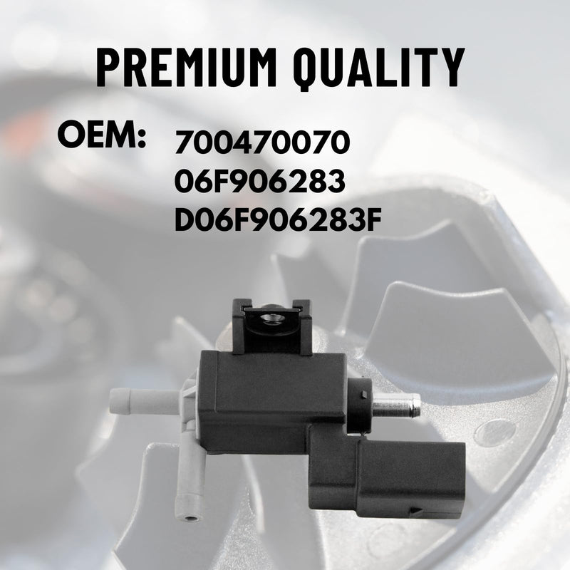 06F906283F Turbo Boost Solenoid Control Valve Compatible With 2006-2018 AUDI A3 A4 A5 A6 Q3 Q5 TT 2006-2016 VOLKSWAGEN PASSAT JETTA GTI GOLF EOS CC BEETLE