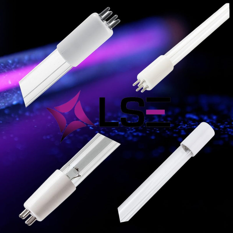 LSE Lighting GPH287T5L/4P UV Bulb – 12" Ultraviolet Germicidal Lamp, 4-Pin Base, GPH287T5L/4 Replacement for Air Water Purifiers - Designed in USA