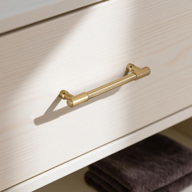 5 in (128 mm) Champagne Bronze Cabinet Pulls, 6 Pack, Zinc Alloy Kitchen Cabinet Handles for Kitchen Cabinets, Drawers and Dressers 5"(128MM) Hole Centers