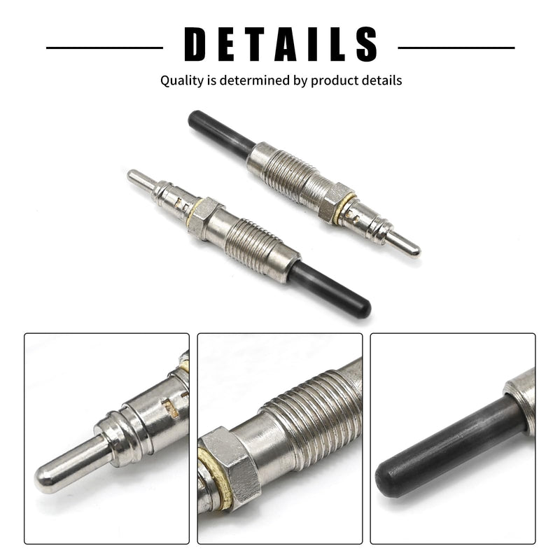 4 Pcs 01180400 6670989 Glow Plug Replacement for Deutz Engine 2011 1011, Replacement for Bobcat 863 873 864