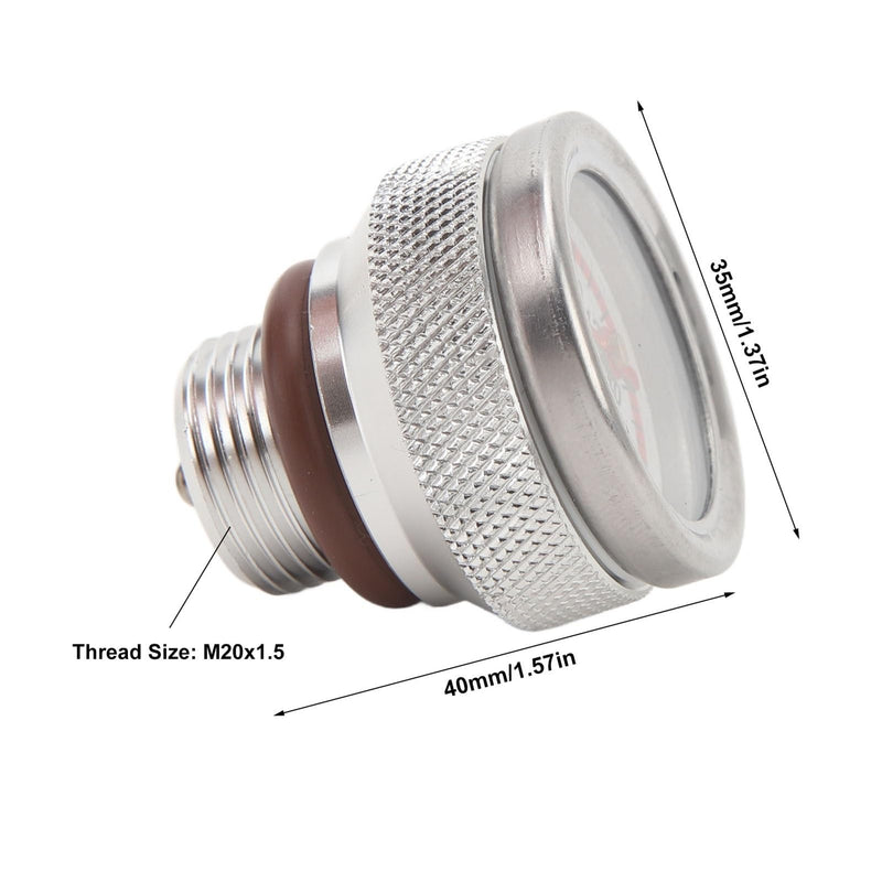 Temperature Gauge for Motorcycles Engine, M20 X 1.5 Engine Oil Temperature Gauge, 0 to 200℃ engine temperature Gauge Metal Motorbike Oil Temp Gauge for Motorbike