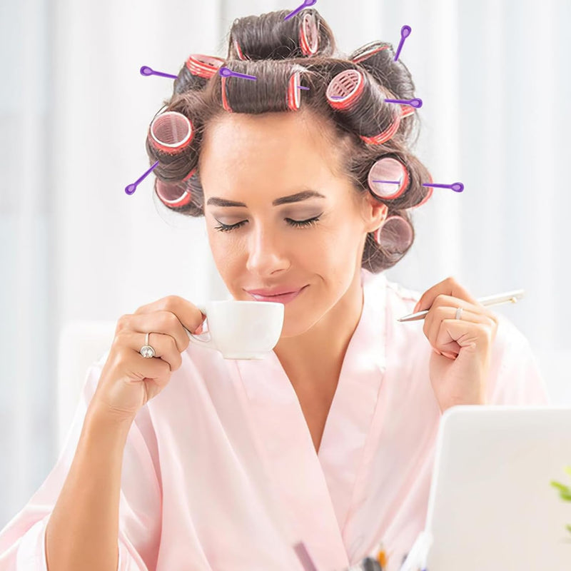 140 pcs Hair Roller Pins for Curling and Styling | Plastic, Brush Roller, Reusable Hair Styling Accessories, Hair Curling and Hairdressing