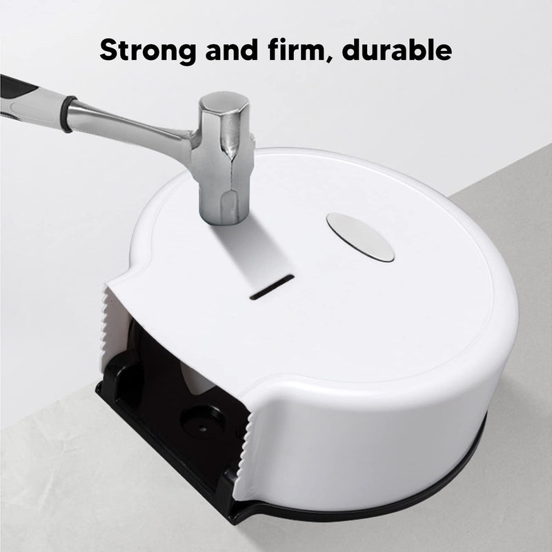 LIZEALUCKY Jumbo Commercial Toilet Paper Dispenser, 11.0 Inch ABS Wall Mount Toilet Roll Holder, Toilet Paper Dispenser(White) White