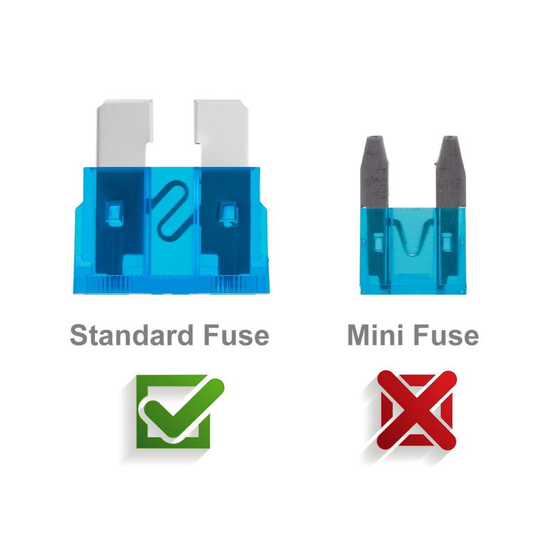 100 Pcs Standard Fuses Kit, Car Fuses Assortment Kit - Standard Size (3A 5A 7.5A 10A 15A 20A 25A 30A 35A) Automotive Blade Fuse for RV, Car, Truck, Marine, Boat, Motorcycle
