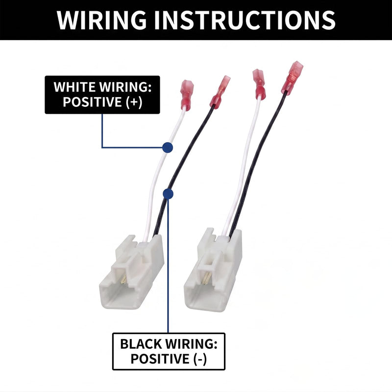 4PCS Car Speaker Wiring Harness Adapter, 72-7300 Audio Connector Plug for Speaker Replacement and Upgrade Compatible with Corolla Sorento Spectra Sedan Santa Fe
