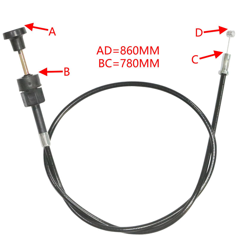 Motorcycle Push Pull Choke Control Cable Compatible with ATC125M ATC200M ATC200E ATC200ES TRX200 TRX250 TRX250X TRX500FA TRX125 Big Red 200 FourTrax 125 Sportrax 250