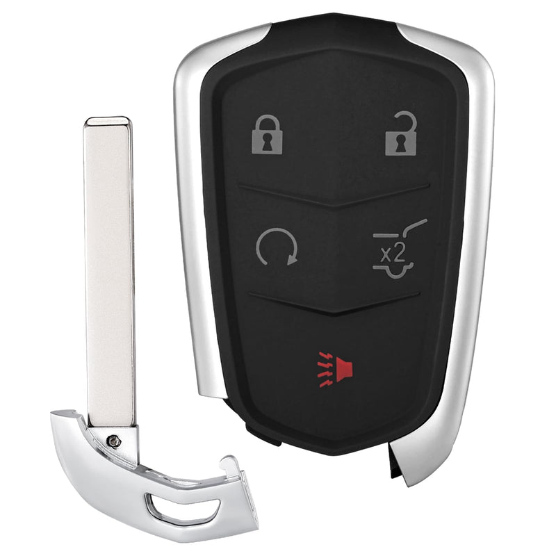 2 Pcs Smart Key Fob Replacement Fits for Cadillac XT5 2017 2018 2019 Cadillac XT4 2019 Car Keyless Entry Control Remote HYQ2EB 433Mhz 46
