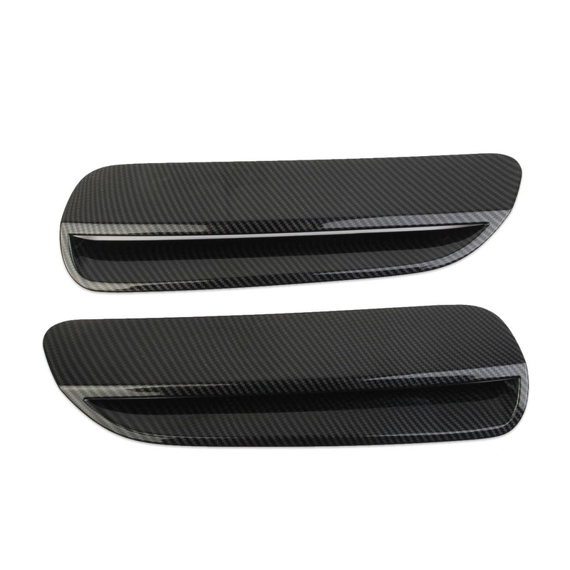 Korlot Carbon Fiber Style Engine Hood Air Outlet Vent Moulding Cover Trim for Pontiac G8