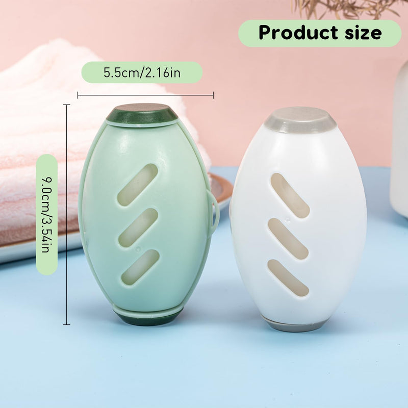  [AUSTRALIA] - 2Pcs Reusable Lint Roller,Washable Sticky Roller, Reusable Lint Rollers for Pet Hair, Lint Remover for Clothes, Super Sticky Lint Roller Ball for Plush Hair,Clothes Ball Remover,Dust (Green+White) Green+white