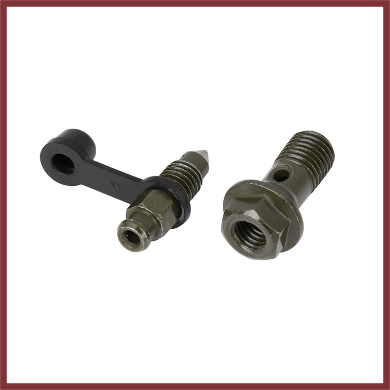 M10x1.25mm Banjo Bolt Bleeder Screw Fuel Line Adapter Fitting Set for Motorcycle Brake Master Cylinder Replace Parts
