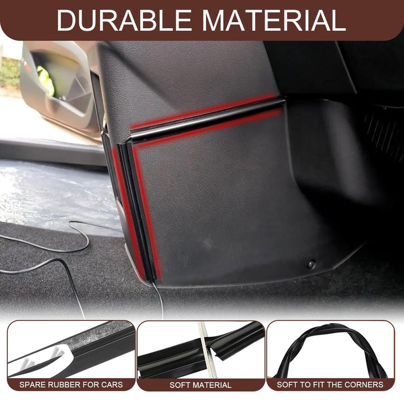 4PCS Car Concealed Wire Cover, Car Cable Management, Automotive Power Cord Cover Adhesive Cable Hidden Protector, PVC Auto Split Sleeving Wire Cord Organizer for USB, Audio and Video Line