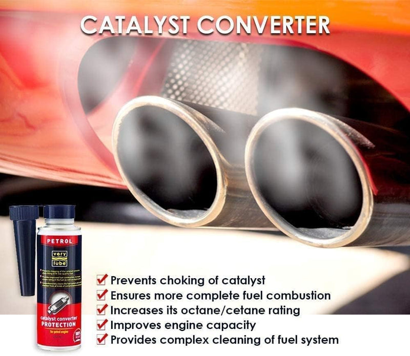 XADO Catalytic Converter Cleaner - Fuel Additive for Gasoline and Diesel Engines - Catalytic System Treatment with Ceramic Metal Conditioner - Exhaust Catalytic-System Cleaner Revitalizant 250 ml