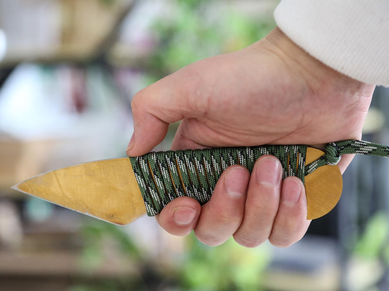 Professional Grafting Knife -Japanese Kiridashi Knife (HRC66-69) Single Blade/Right Hand/Full-Tang Design Garden Tools for Precision Grafting Tool Camo