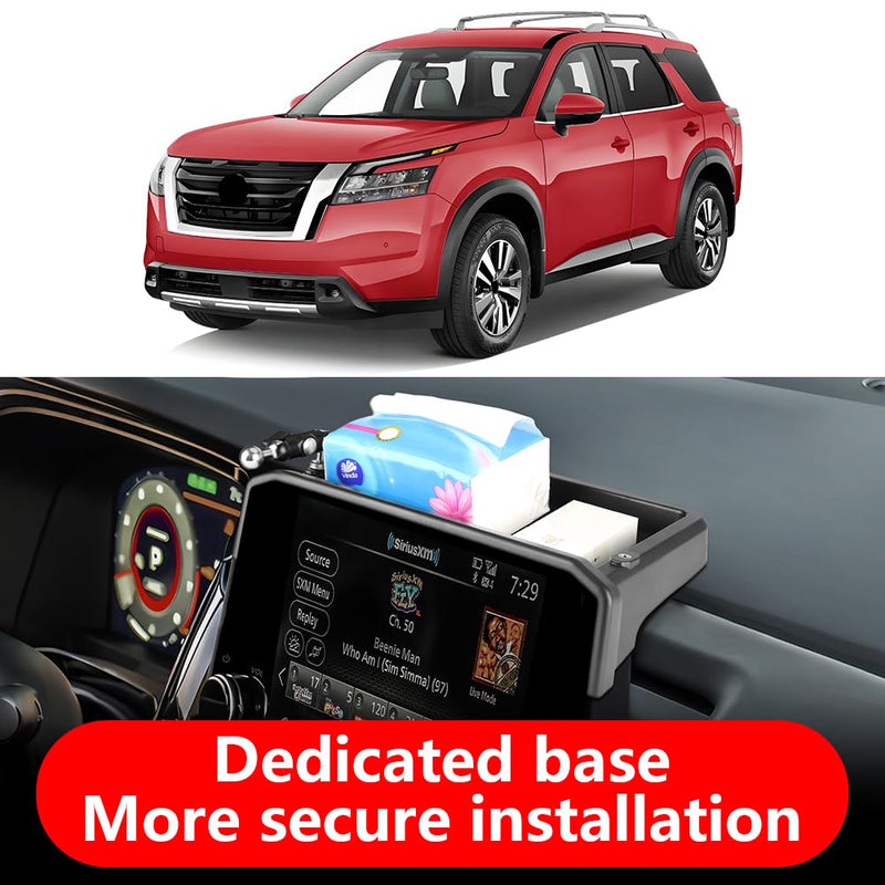 Car Phone Holder Center Console Organizer for Nissan Pathfinder 2022 2023 2024 2025 【Not Fit 2026】 Auto Accessories Navigation Bracket Interior Decoration Screen Mobile Cell Phone Mount case Holder Box for Pathfinder 2022-2025