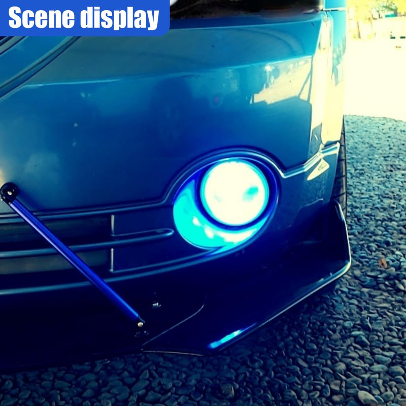 2PCS 8"-11" Adjustable Splitter Strut Rods, Automotive Front Bumper Lip Support Bars, Universal Car Bumper Splitter Diffuser Strut Rods, Compatible with Most Vehicles (Blue) Blue