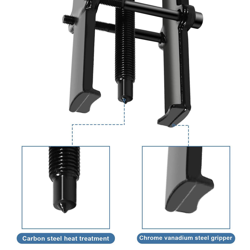 Two Jaw Bearing Gear Puller, Bearing Gear Puller Tool kit, Twin Legs Bearing Gear Puller Remover Hand Tool Removal Kit, for Automotive Flywheel, Motorcycle Wheel, Machine Bearing(6inch（55 * 90）) 6inch（55*90）