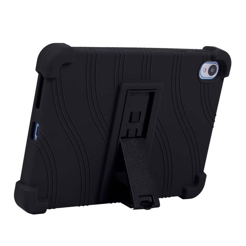 Case for Onn 8.1 inch Tablet 2026 Model (TBSIL36018340), Kids Friendly Soft Silicone Adjustable Stand Cover for Walmart Onn 8.1" Tablet Gen 5 2026 (Black) Black