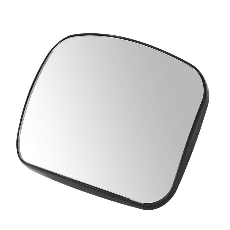 HECASA Hood Mirror Glass Compatible with 2008-2017 Freightliner Cascadia Convex Glass Wide Angle ABS Black Driver or Passenger Side 1 PC