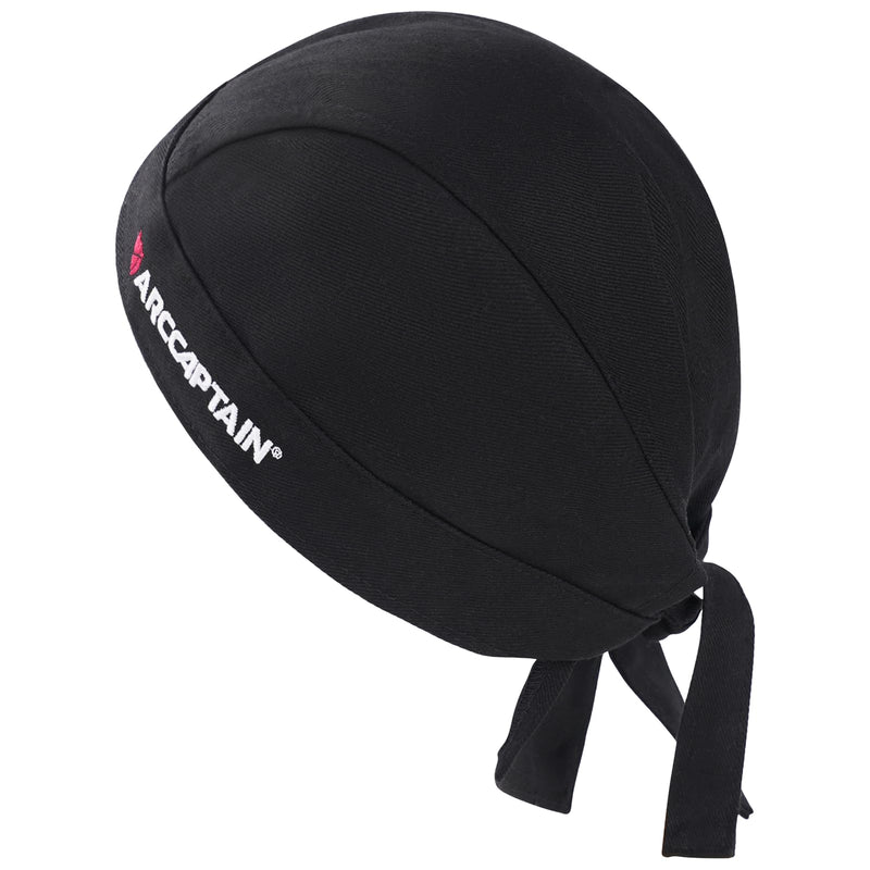 ARCCAPTAIN 2 Pcs Welding Cap, Protective Welders Cap, Welding Hat for Men and Women, Fireproof Cotton and Durable for Safety, L Size Large Black