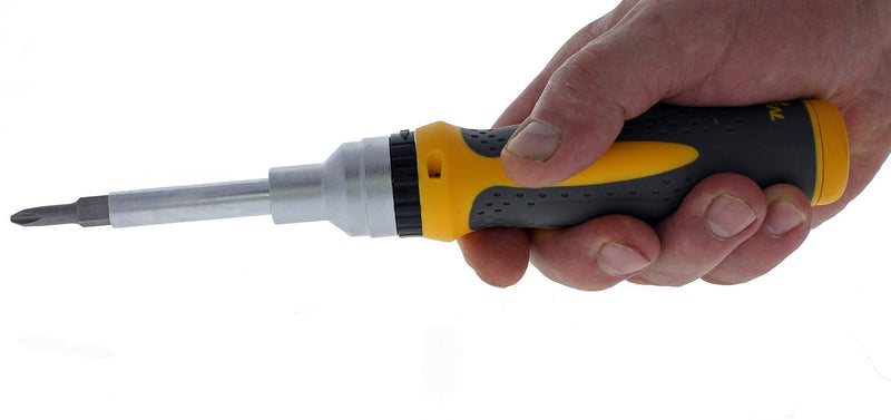 IDEAL Electrical 35-988 Ratch-A-Nut Screwdriver 9-In-1 Ratcheting Nut Driver with Screwdriver, Driver Bit Sets