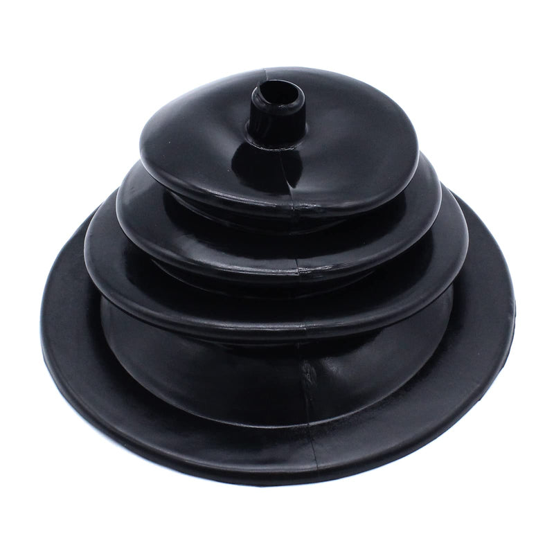 Shifter Boot Small Round Black Rubber 5.250" Round Plate