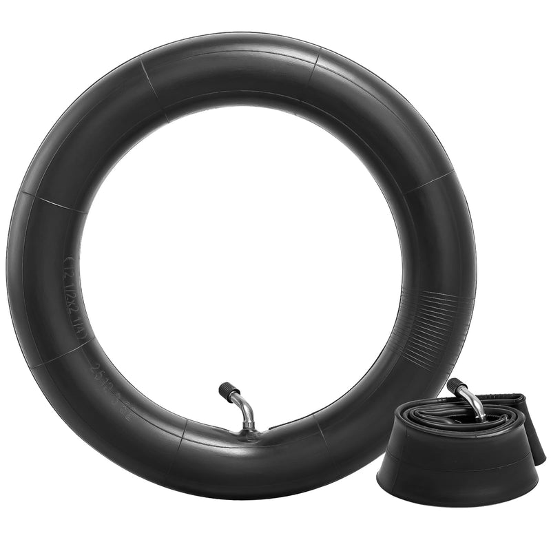 Heavy Duty 12/12.5x1.75x2.25 Thick 40% Butyl Inner Tube, 12 1/2 x 2 1/4 Inner Tube with CR202 Angled Valve Stem Compatible with Most 12x1.75/2.125 12x2.25 12.5X1.75/2.25 Bike/Scooter Tire Tube 2Pcs