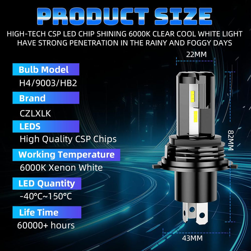 For Honda Fit 2006 2007 2008 2009 2010 2011 2012 2013 2014 2015 2016 2017 2018 2019 2020 Light Bulbs combo，H4 Hi-Lo Beam H11 Fog Light Bulbs,6000K White,800% Brighter Lightness(Pack of 4)