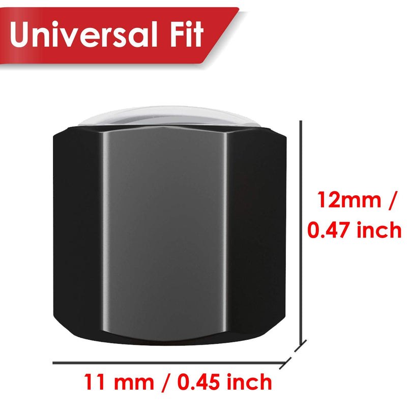 American Flag Tire Valve Stem Caps, USA with O Rubber Ring, Universal Stem Covers for Cars, SUVs, Bike, Bicycle, Trucks, Motorcycles, Airtight Heavy Duty (12 Pack) (Black Gray USA (12 Pack)) Black Gray USA (12 Pack)