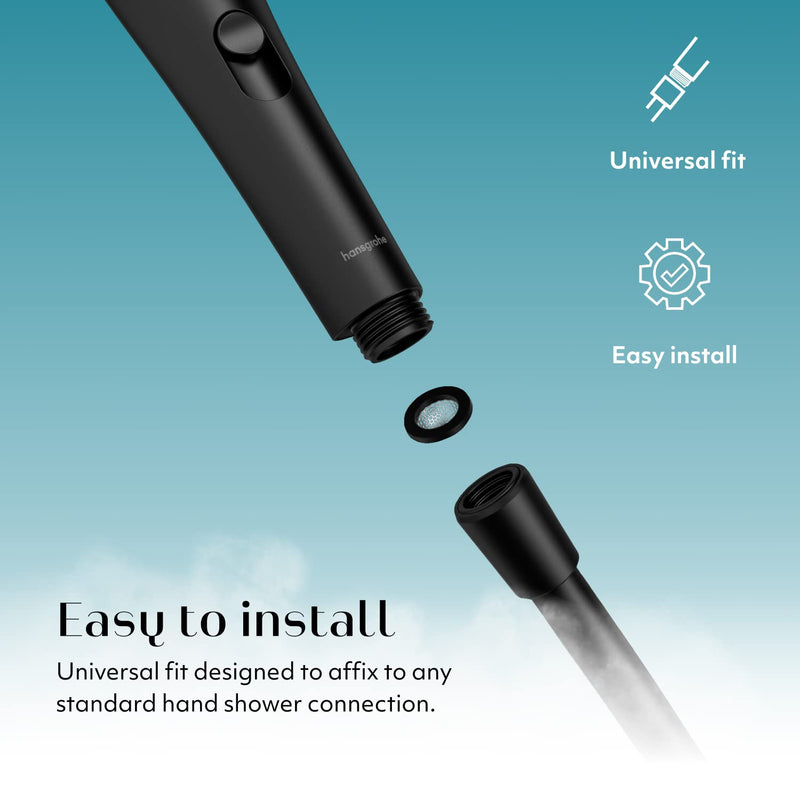 Womanizer Wave Multifunction Shower Head | Special Jet Water Powered Personal Massager | 2in1 Showerhead for Women | Control 3 Pattern Settings | Handheld Water Pressure Massage Tool | Black