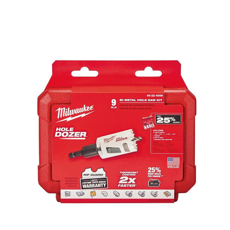 MILWAUKEE'S Hole Saw Kit,Saw Range 3/4" to 2-1/4", 1 Count (Pack of 1)
