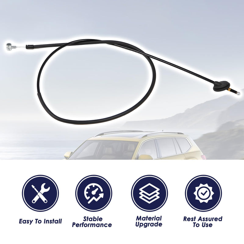 Hood Release Cable Compatible with Atlas 2020-2023 3CM-823-535 3CM823535 Front Hood Lock Latch Release Cable
