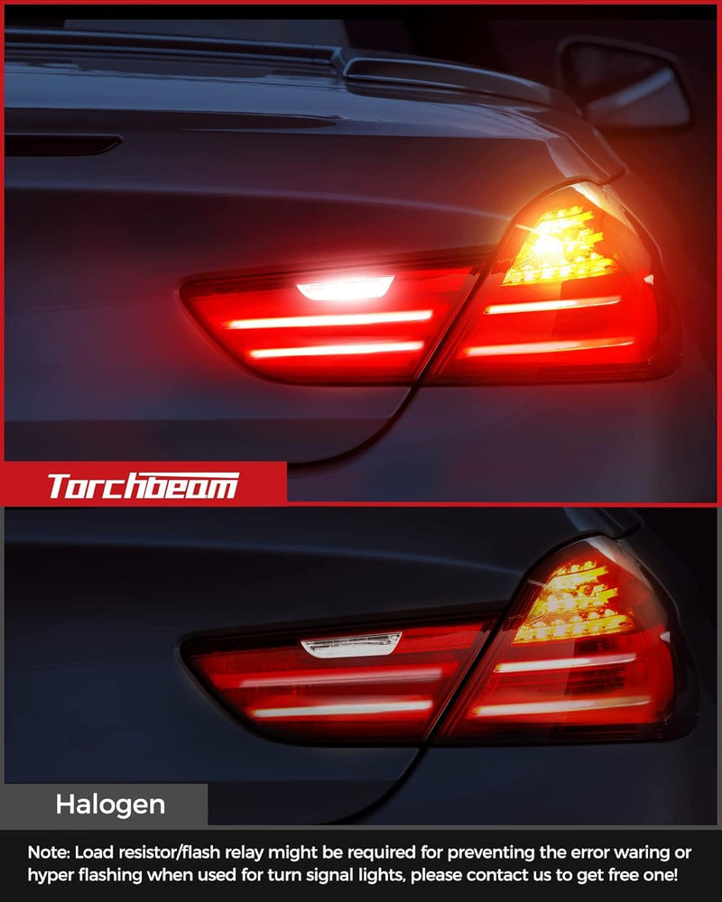 Torchbeam 3157 3156 LED Bulb Tail Brake Lights Red 600% Brighter, 3056 3057 4057 4157 3457 Brake Stop High Mount Stop Tail Taillights for Cars, Non-polarity, 3030 38-SMD, Pack of 2 3157/3156