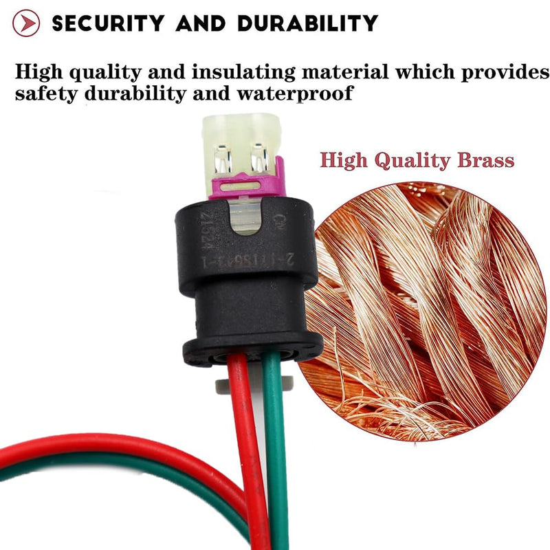 Air Charge Temperature Sensor & Connector Compatible with Chrysler Dodge Jeep Ram 2011-2024 5149182AA, 5149182AB, 7B0906501 Pigtail Harness