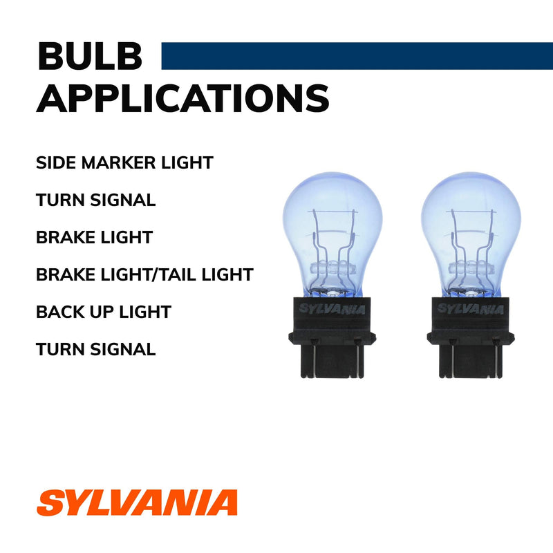 SYLVANIA - 7506 SilverStar Mini Bulb - Brighter and Whiter Light, Ideal for Daytime Running Lights (DRL) and Back-Up/Reverse Lights (Contains 2 Bulbs)