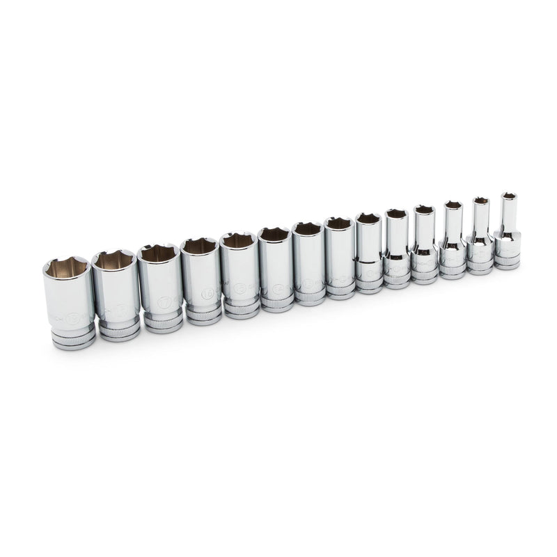 GEARWRENCH 14 Piece 3/8" Drive 6 Point Mid Length Metric Socket Set | 80554S