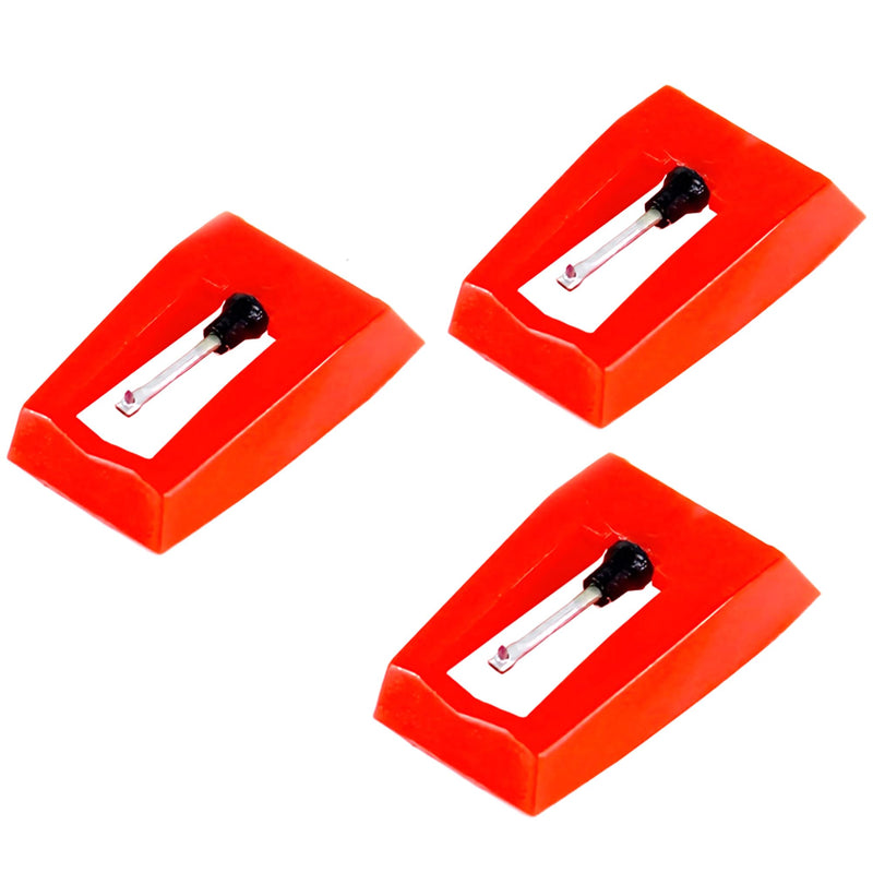 Record Player Needle, Turntable Stylus Record Needles Replacement for Crosley, 1byone, Boytone, LP&No.1, Victrola, and Jensen Vinyl Record Players(Pack of 3)