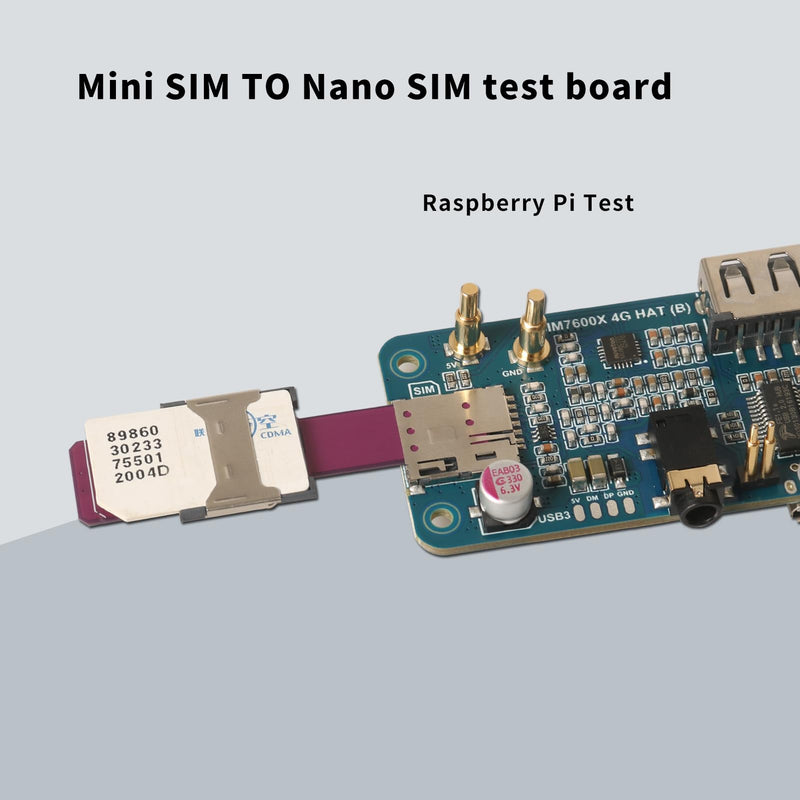 Nano Sim to Mini Sim Card Adapter Expander Test Board PCB Circuit Board Card Reader 2pcs