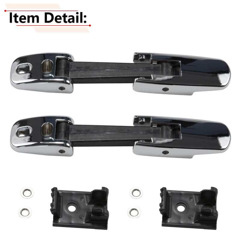 RLB-HILON 1Pair Hood Latch Compatible with Kenworth T170 T270 T330 T370 T660, for Peterbilt 325 335 337 340 348 384 386 567 569 579, for Mack CH612 CH613, for Blue Bird Vision School Bus Chrome