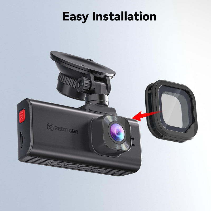 REDTIGER F7NA Circular Polarizing Lens, CPL Filter for Dash Cam, Lens Protection for F7NA, Reduce Glare & Reflection, Enhance Contrast(Not Compatible with F7NP/F7N/F7NT/F17)