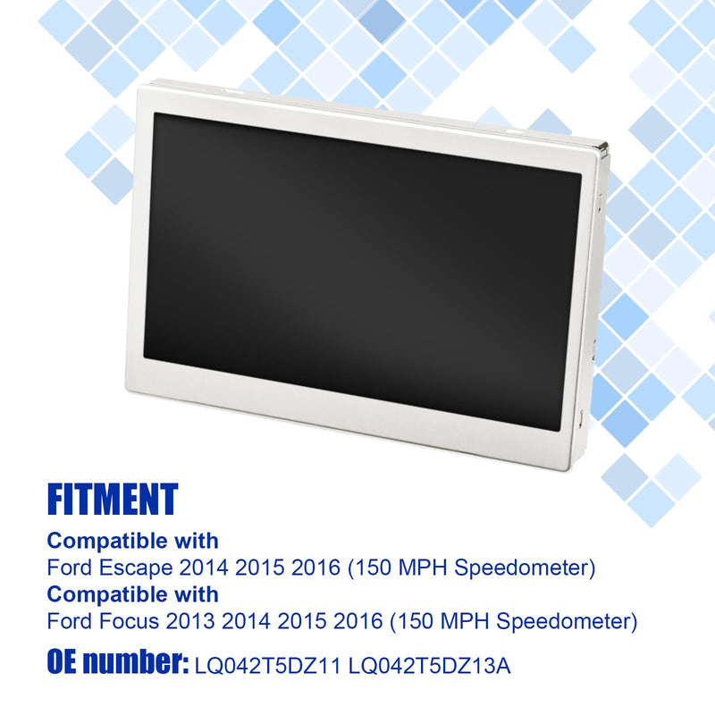 LCD Display Color Screen Compatible with 2014-2016 Ford Escape 2013-2016 Ford Focus LCD Module 4.2" Speedometer Instrument 150 MPH 50 Pins LQ042T5DZ11 LQ042T5DZ13A