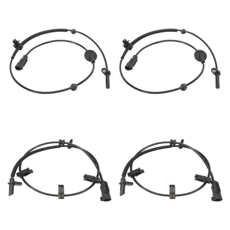 4Pcs ABS Wheel Speed Sensor Compatible with Traverse 2009-2017, Enclave 2008-2017, Acadia 2007-2016, Saturn Outlook 2007-2010, Front Rear Left and Right ABS Sensor, 22739727, 22739728