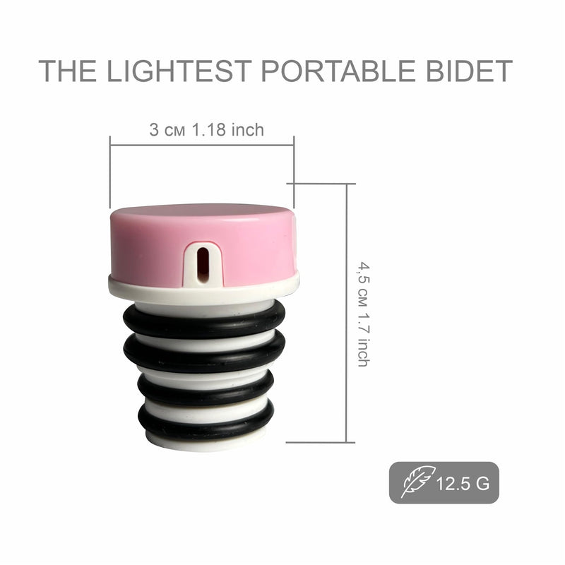 Comfort Lightest Portable Bidet for Toilet, Travel & Camping, Mini Travel Compatible with Any Bottle, Pocket Bidet Sprayer for Personal Hygiene On The Go, (3 pcs, Multi-Colour)